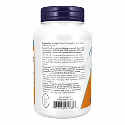 Омега-3 риб'ячий жир Now Foods Mini Gels 500 мг для серця, мозку та зору 180 софтгелів - мініатюра 3