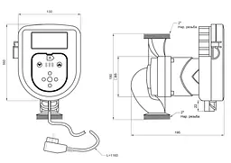 Циркуляційний насос Thermo Alliance LPS-А 32/100/180, енергозберігаючий LPSA32100180 - мініатюра 1