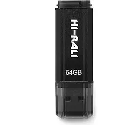 Флеш накопичувач USB 64Gb Hi-Rali Stark чорний USB 2.0 (HI-64GBSTBK)