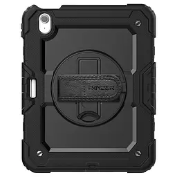 Протиударний захисний чохол для планшета Apple iPad Air 11 (2024)/Air 11 (2025)/Air 11 (2026), Panzer, чорний, силікон + полікарбонат, накладка з підставкою і ремінцем на плече, з посиленими кутами, 360°, ArmorStandart (ARM82526) - мініатюра 2