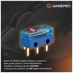 Мишка GamePro Genesis Ranker Wireless/Bluetooth/USB Black (GM012B) - мініатюра 6
