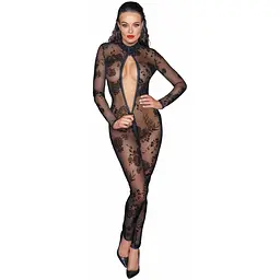 Бодістокінг Noir Handmade F237 Long tulle overall - S