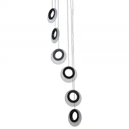 Люстра Brille лофт підвісна LED 40W WW BK (BL-831S/6) - мініатюра 8