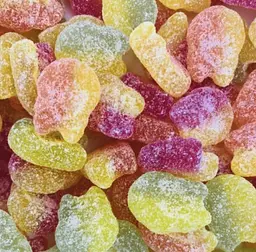 Жувальні цукерки Bubs Sur Skalle Gelatinfri Sour Skull 92г - мініатюра 5