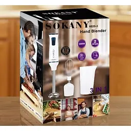 Блендер Sokany 6020-3 з миксером 1000 Вт - мініатюра 7