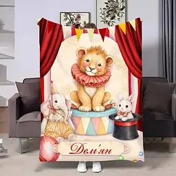 Плед 3D именный Цирк чудес 32809 160х200 см