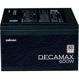 Блок живлення 600 Вт, Zalman Decamax, Black, 80 Plus, Active PFC, 12 см HDB, 3xMolex / 6xSATA / 2x6+2-pin / 1x4+4-pin / 1x20+4-pin, захист OPP/OVP/UVP/SCP, ATX V2.31 (ZM600-LX3) - мініатюра 5