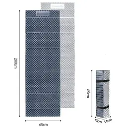 Килимок складаний Naturehike IXPE (CNK2300DZ017) 200x65 - темно-блакитний - мініатюра 2