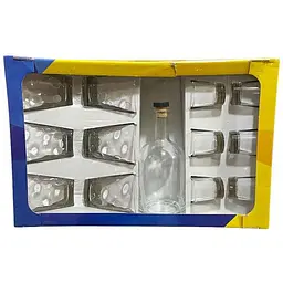 Набір FARGLASS 13пр. (Графін 500мл + 6 стоп+6 стакан) прозорий