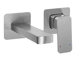 Змішувач для умивальника Rea Arlo + BOX прихованого монтажу nikiel brushed REA-B5610