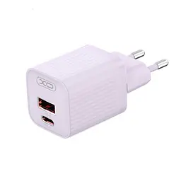 Мережевий зарядний пристрій XO L149(EU) PD30W 1USB-A+1USB-C Charger Бузковий