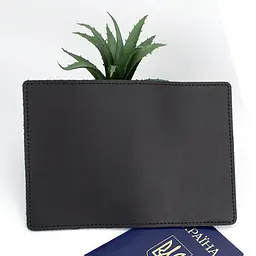 Обкладинка на паспорт шкіряна HandyCover HC0073 чорна - мініатюра 4