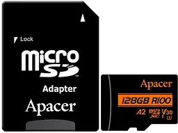 Карта пам'яті Apacer i MicroSDXC 128GB UHS-I/U3 Class 10 + SD адаптер (AP128GMCSX10U8-R)