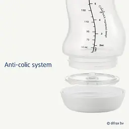 Антиколікова пляшечка для годування Difrax S-bottle Natural Blossom із силіконовою соскою 250 мл (706 Blossom) - мініатюра 3