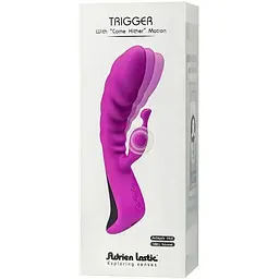 Вібратор Adrien Lastic Trigger з масажними рухами ствола - мініатюра 6