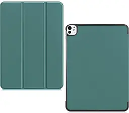 Чохол-книжка BeCover Smart Case для Apple iPad Pro 13" M4 2024 Dark Green (711645) - мініатюра 3