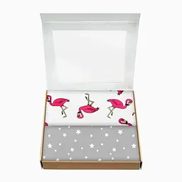 Пелюшки багаторазові Cosas дитячі Flamingo 2 шт., 80х100 см, сірі - мініатюра 2