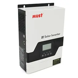 UPS ДБЖ гібридний інвертор MUST PV18-1012-VPM II, 1000W, 12 V, струм заряду 10/20A, MPPT (45А, 105 Vdc)