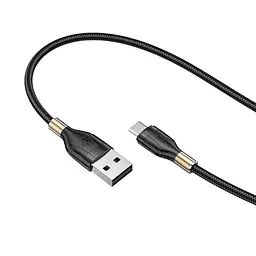 Кабель Hoco U92 Pisces Cable USB to MicroUSB 2,4A 1,2m Black
