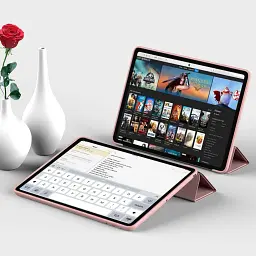 Чохол до планшета BeCover Tri Fold Soft TPU Silicone Apple iPad Air (4/5) 2020/2022 10.9" Pink (711133) - мініатюра 6