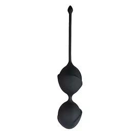 Вагінальні кульки Easytoys, силіконові, чорні, 19.5 х 3.8 см
