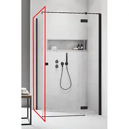 Душова стінка Radaway Essenza New Black KDJ/KDJ+S 100x200 скло прозоре (384052-54-01)