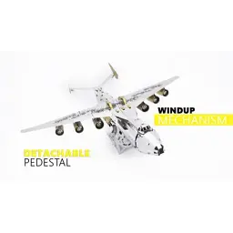 Конструктор Metal Time Колекцiйна модель Ukrainian Dream Exclusive Edition Ан-225 Мрія зібрана двокольорова (MT001EE/READY) - миниатюра 7