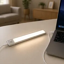 Портативна лампа із сенсором 30 см USB HYSS 200 / Меблевий світильник із сенсором / Світильник із магнітом - мініатюра 4