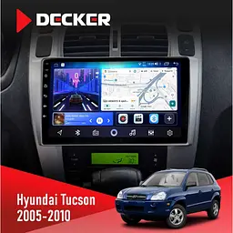 Штатна магнітола Hyundai Tucson 2005-2010 Black Decker D10-006 4x64, 4G Decker (НФ-00009492)
