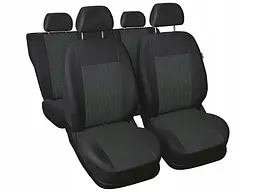 Чохли для сидінь модельні Daewoo Lanos Sens комплект Чорно - сірі