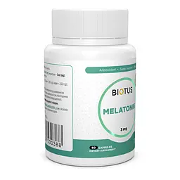 Мелатонін Biotus 3 мг 60 капсул - мініатюра 2