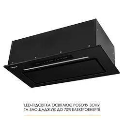 Витяжка повновбудована WEILOR LUMINA WBG 65 BLACK MATTE - мініатюра 10