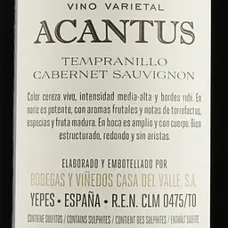 Вино Bodegas Olarra Acantus Tinto, червоне, сухе, 12,5%, 0,75 л (5141) - мініатюра 3