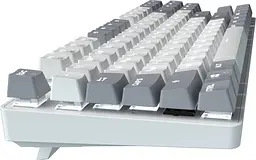 Клавіатура дротова GamePro Genesis Metallic Outemu Red Swithes USB White (MK110W) - мініатюра 4