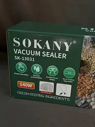 Вакуумний пакувальник Sokany SK-13031 вакууматор 140 Вт для тривалого зберігання продуктів - мініатюра 10