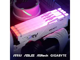 Пам'ять для настільних комп'ютерів Kingston FURY 64 GB (2x32GB) DDR5 6400 MHz Beast RGB EXPO White (KF564C32BWEAK2-64) - мініатюра 7