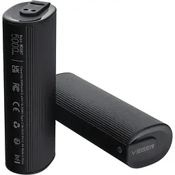 Портативний акумулятор-грілка для рук VEGER W0587 Hand Warmer Power Bank (2x5000mAh) 10000mAh black - мініатюра 2