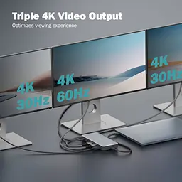 Порт-реплікатор Digitus USB-C > 2xHDMI/DP/2xUSB-A/USB-C/SD/MicroSD/RJ54/DC/Audio (DA-70917) - мініатюра 8