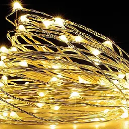 Світлодіодна гірлянда лінійна Eurolamp Led S2 100 діодів 10 м 3xAA 2700К (LED-GL-100/10/27(S2)) - мініатюра 2