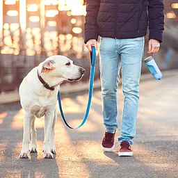Пляшка для собак Els Pet 300 мл поїлка для води портативна в дорогу для вигулу Синій - мініатюра 9