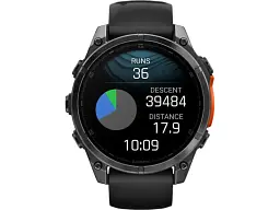 Спортивний годинник Garmin Fenix 8 47mm AMOLED Slate Gray with Black Silicone Band (010-02904-00) - мініатюра 3