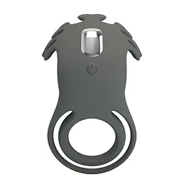Ерекційне кільце Pretty Love Vibrant Penis Ring Ruben 8.5 см сірий - мініатюра 4