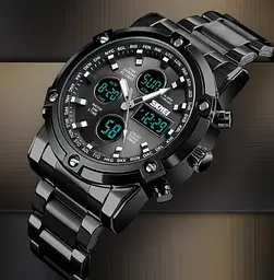 Наручний годинник чоловічий Skmei Molot Limited AllBlack Чорний (2191) - мініатюра 6