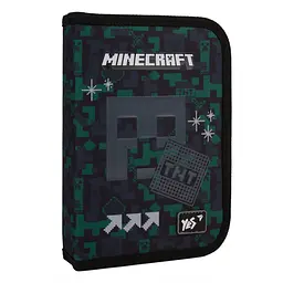 Шкільний пенал твердий одинарний з клапаном Yes Minecraft Watch Out HP-03