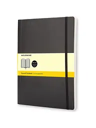 Записник Moleskine Classic великий, Клітинка Чорний М’який (QP622)