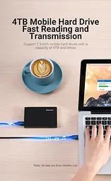 Кабель Vention 0.25м USB 3.0 - Micro USB Type-B 5 Гбіт/с 5V/3A USB 3.0 A на Micro-B для Жорских Дисків Чорний (COPBC) - мініатюра 3