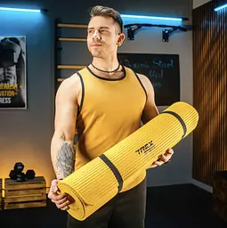 Коврик для йоги Trex Sport TX-019NGM NBR 1см 190х80 жовтий - мініатюра 7