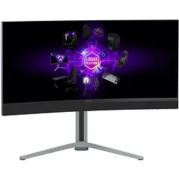 Монітор Lorgar 34MP1 UWQHD (LRG-34MP1W180C-GY) - мініатюра 3