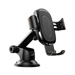 Автомобільний тримач холдер із БЗУ Baseus Wireless Fast Charger Gravity Car Mount