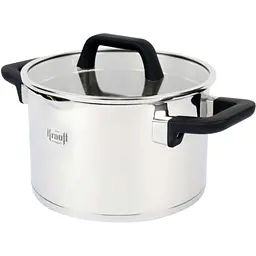 Каструля Krauff Herzog, зі скляною кришкою, 20 см, 3,7 л (26-247-013)